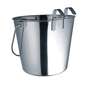 BUCKET STAINLESS STEEL FLAT SIDED (9.1L)