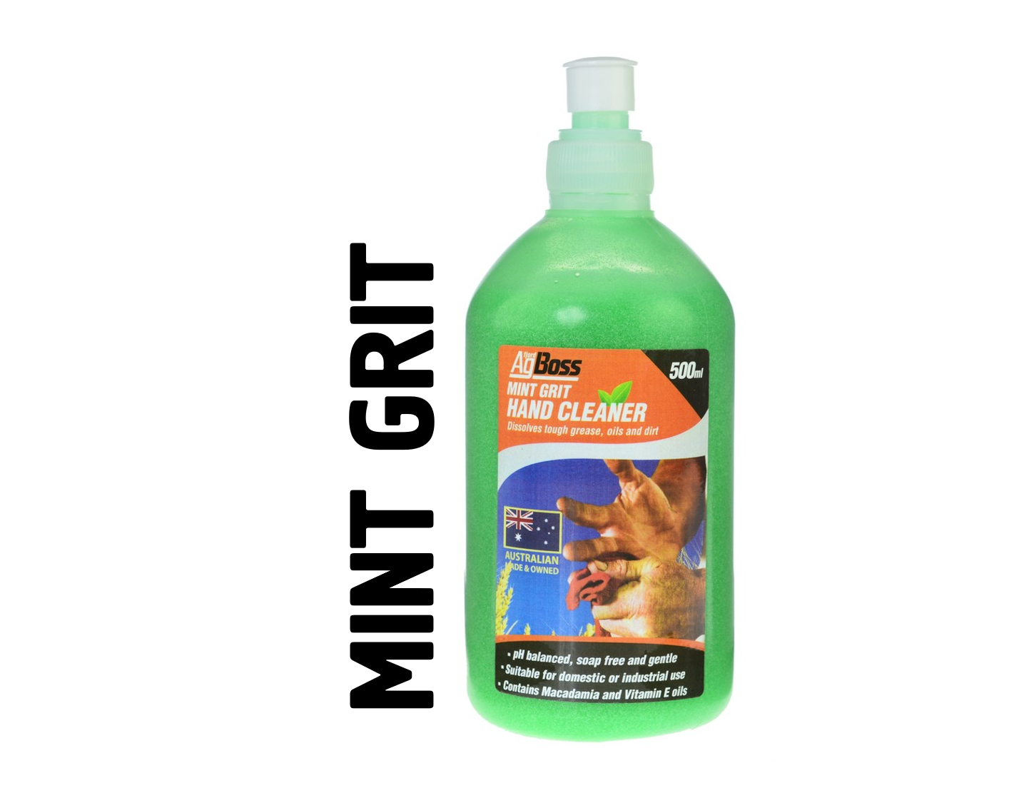 AGBOSS MINT GRIT HAND CLEANER 1LT