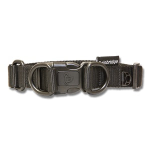 DOG COLLAR NYLON DOUBLE RING PREM XL BLACK
