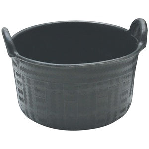 FEED TUB RECYCLED RUBBER 34L 2-HANDLE SHOOF