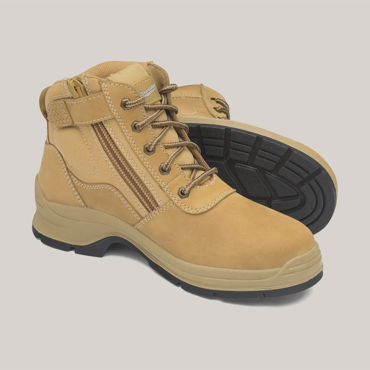 BLUNDSTONE 418 UNISEX ZIP UP WORK BOOT SIZE 8.5