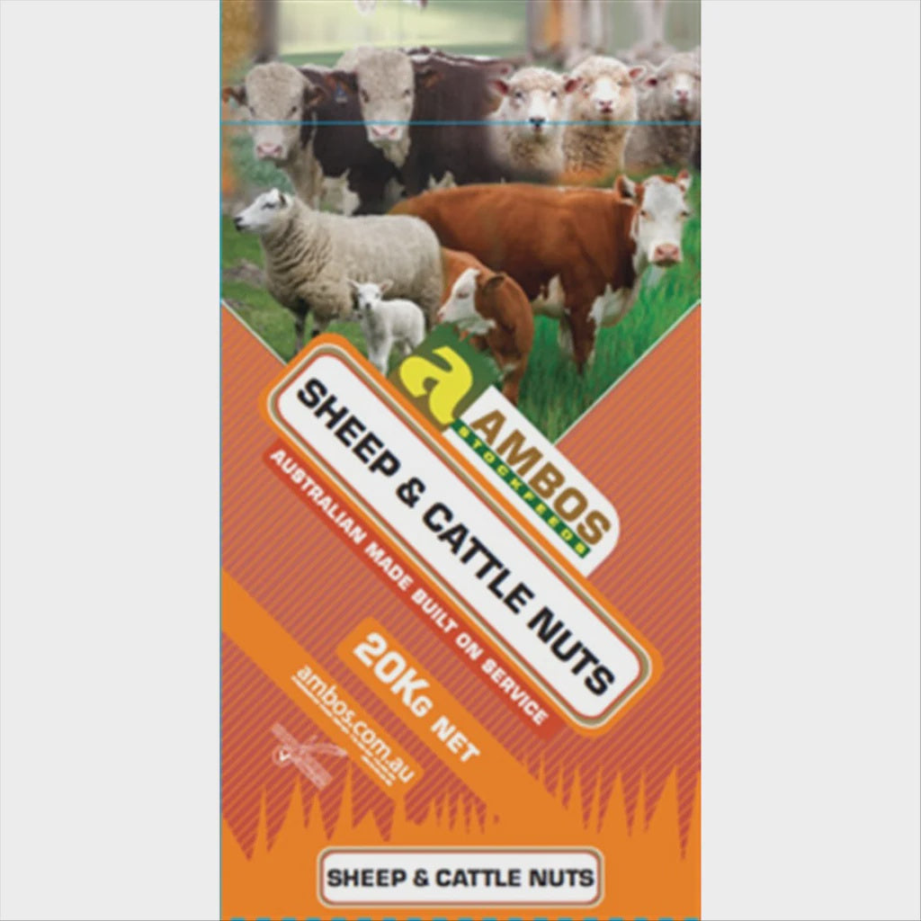 SHEEP & CATTLE SUPPLEMENT NUTS 20KG (AMBOSS)