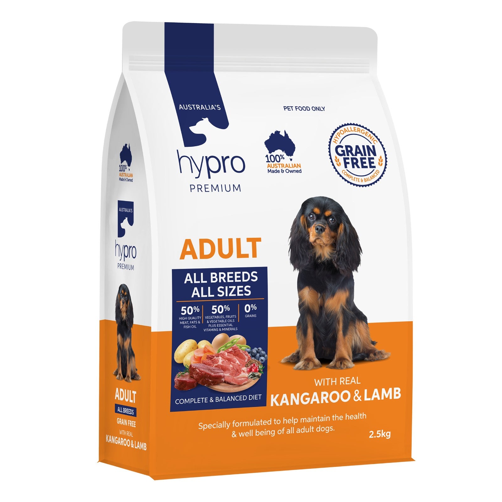 HYPRO ADULT GRAIN FREE KANGAROO & LAMB 2.5KG