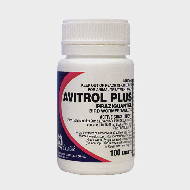 AVITROL PLUS BIRD WORMER TABLETS 100