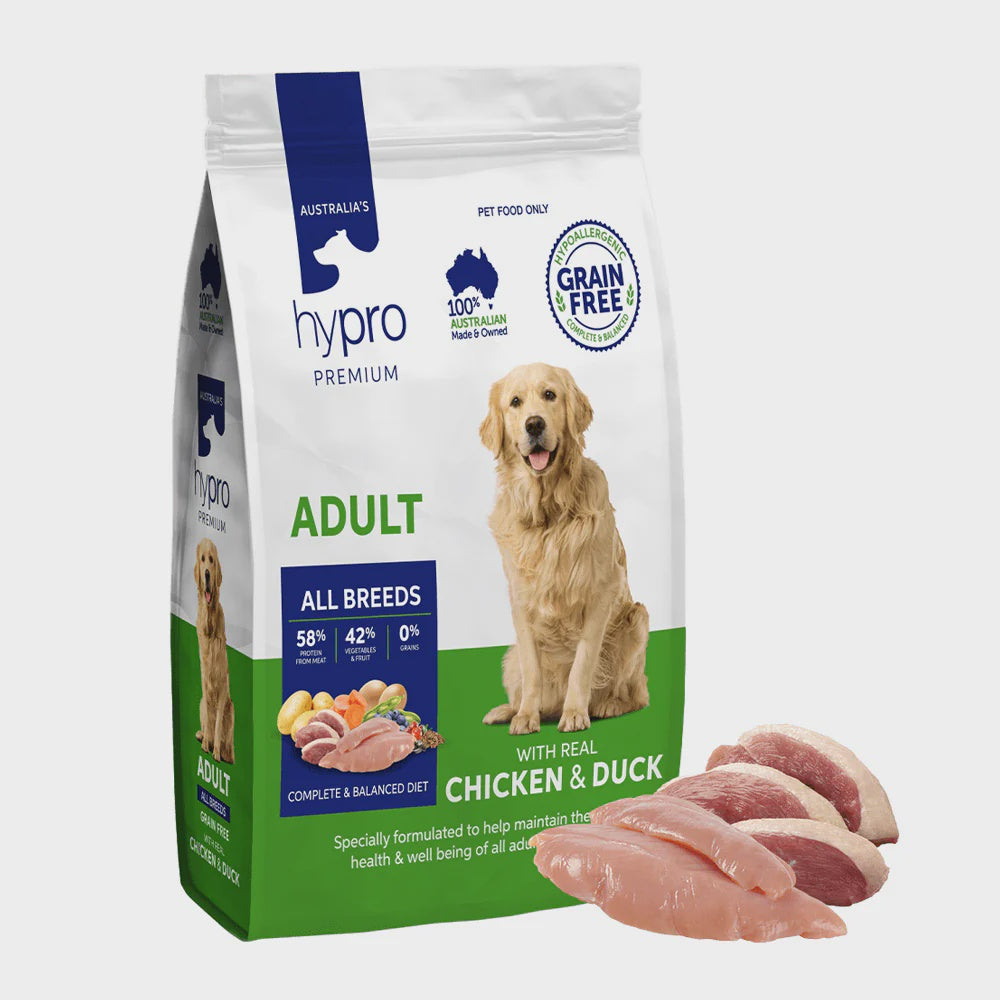 HYPRO ADULT GRAIN FREE CHICKEN & DUCK 9KG