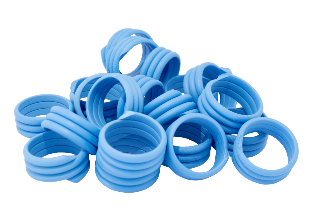 SPIRAL LEG BANDS BLUE