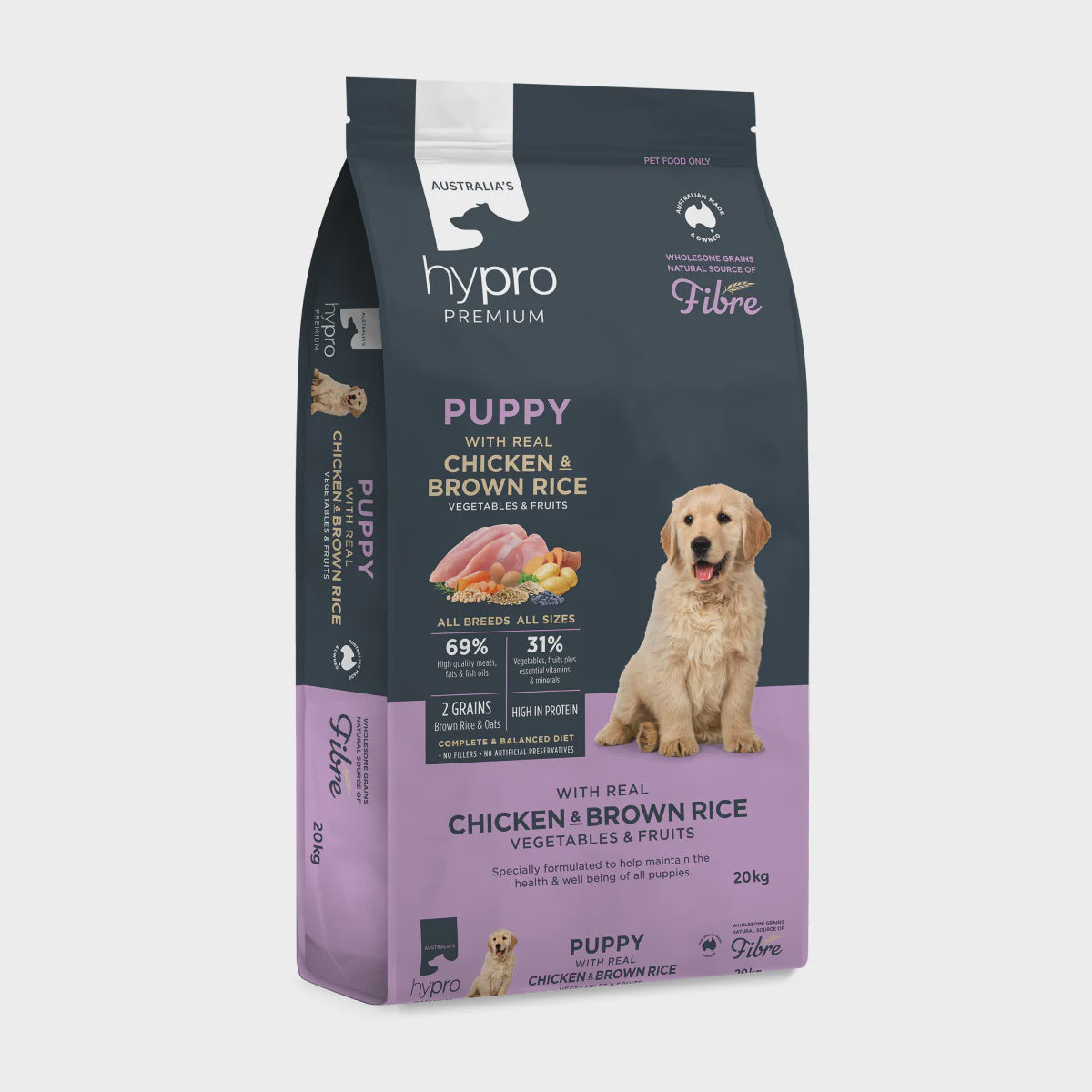 HYPRO PUPPY CHICKEN AND BROWN RICE 2.5KG