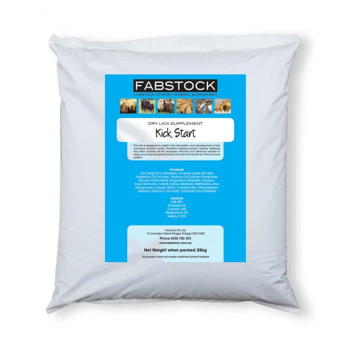 KICKSTART 25KG FABSTOCK