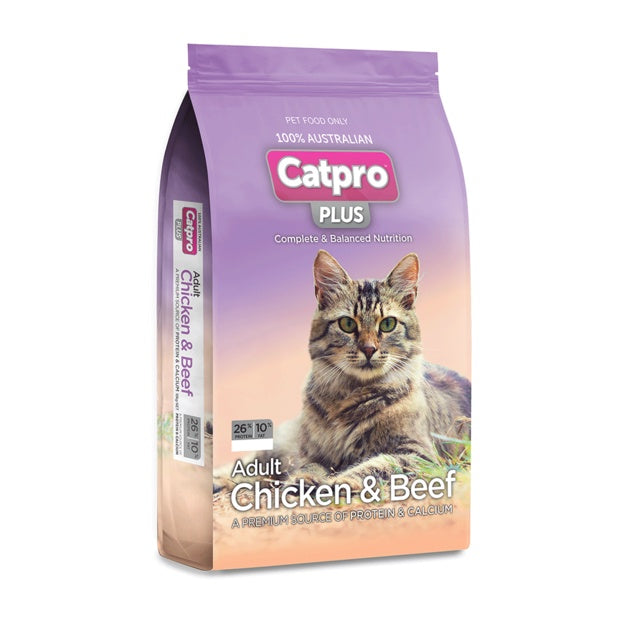 CATPRO PLUS CHICKEN & BEEF 10KG