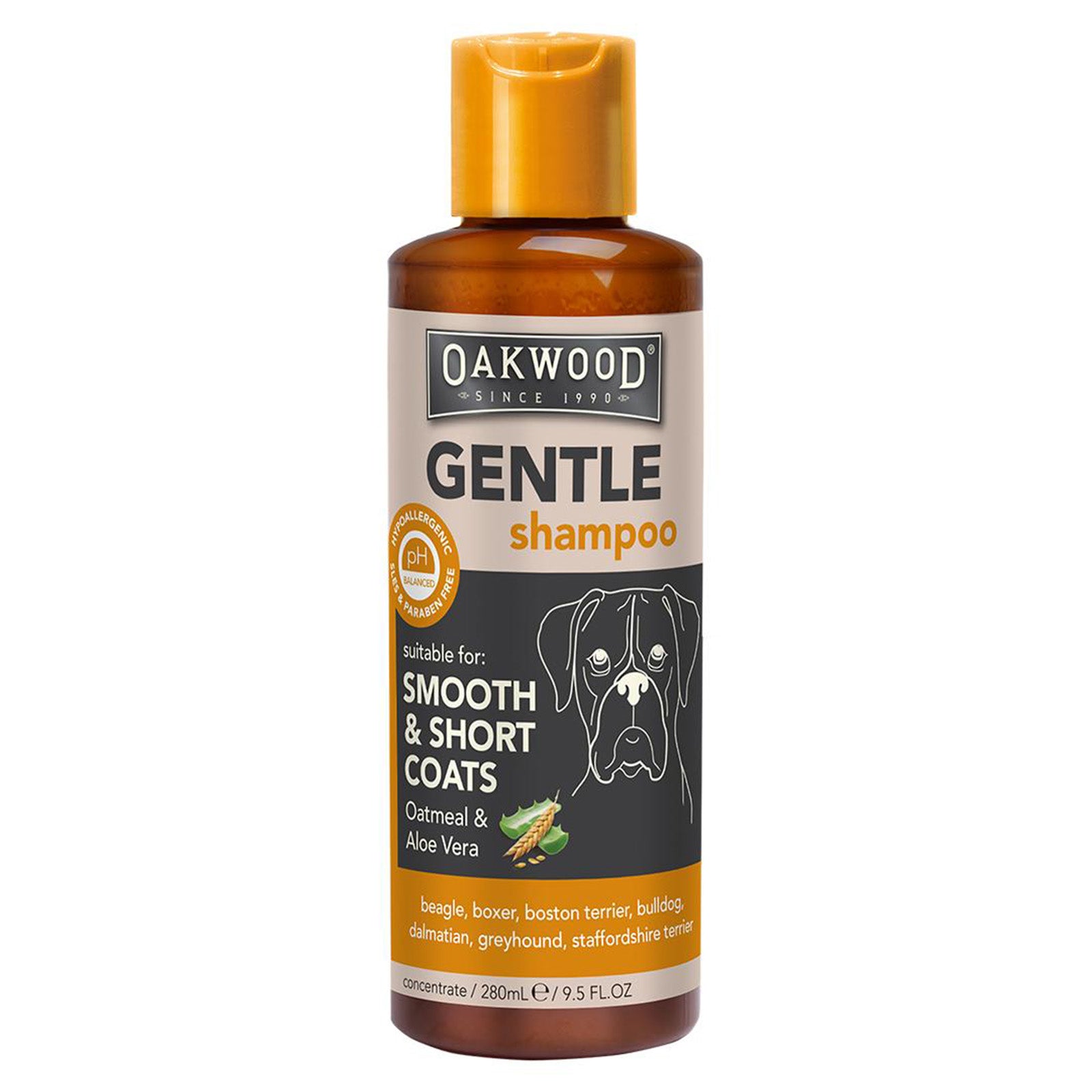 PET SHAMPOO OATMEAL & ALOE VERA 280ML