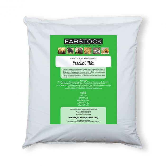 FEEDLOT MIX 25KG FABSTOCK