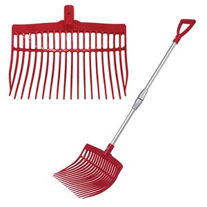 STABLE FORK SUPREME TELESCOPIC PLASTIC RED BAINBRIDGE