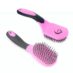MANE &amp; TAIL BRUSH GREY/PINK