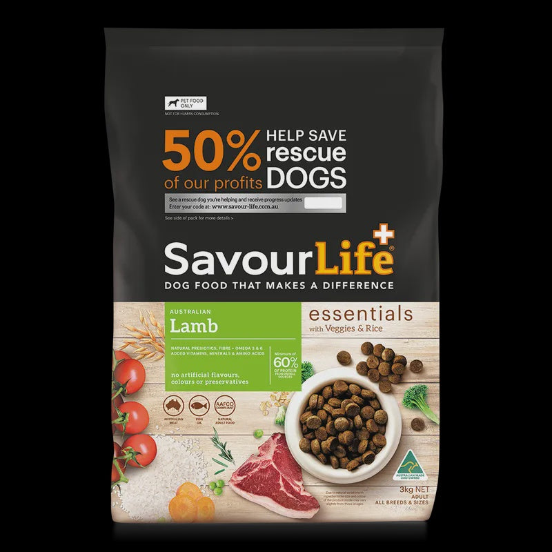SAVOURLIFE ESSENTIALS LAMB ADULT 3KG