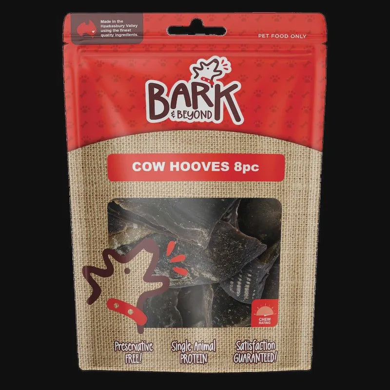 BARK &amp; BEYOND COW HOOVES 8PC