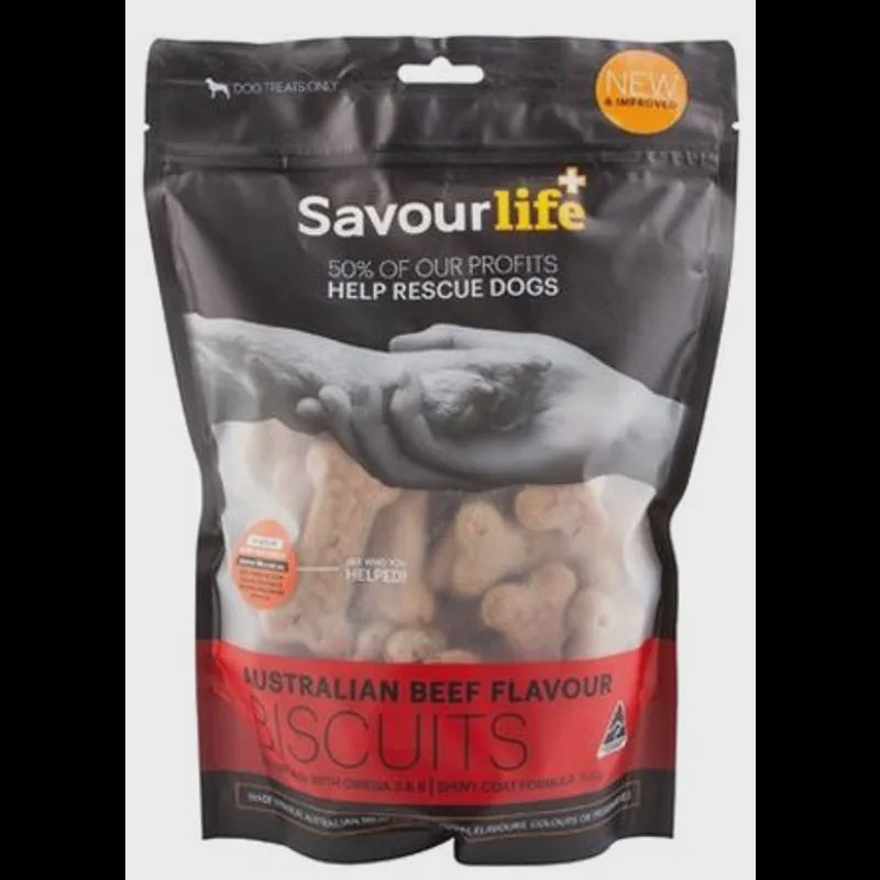 SAVOURLIFE AUSTRALIAN BEEF FLAVOUR BISCUIT 500G