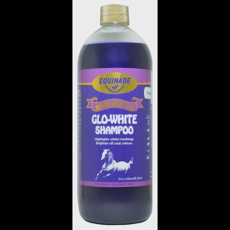 EQUINADE SHOWSILK GLO WHITE SHAMPOO 1L