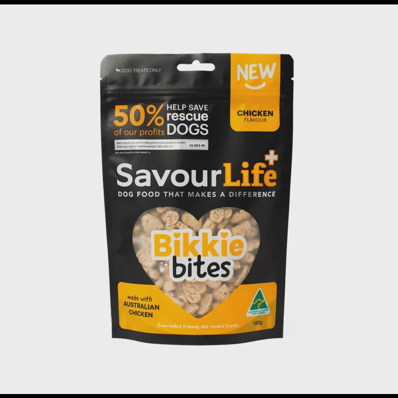 SAVOURLIFE CHICKEN FLAVOUR BIKKIE BITES 180G